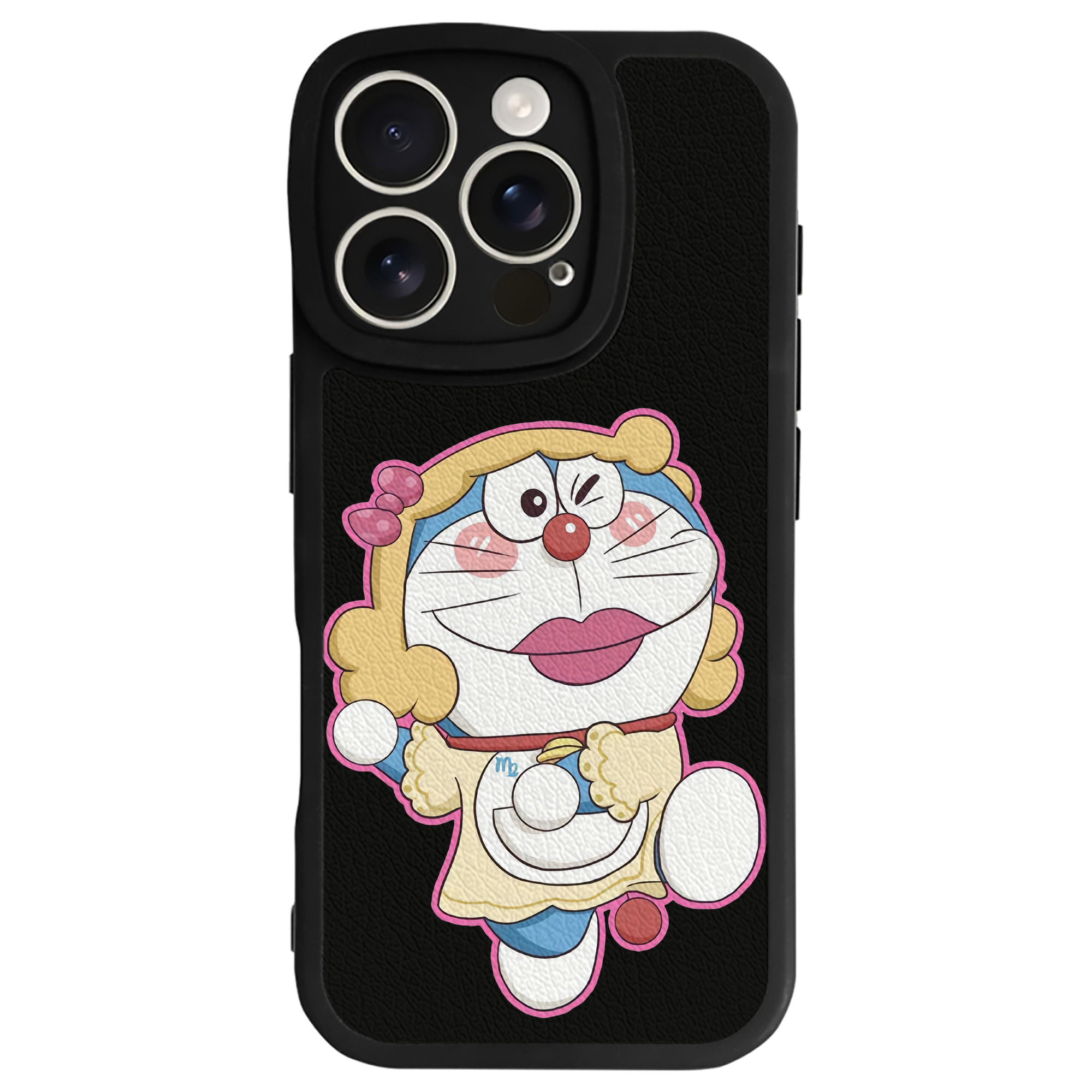 （画像用） ドラえもん Doraemon 【iPhone 16シリーズ対応】シリコンスマホケース（レザー調） 材質：シリコン